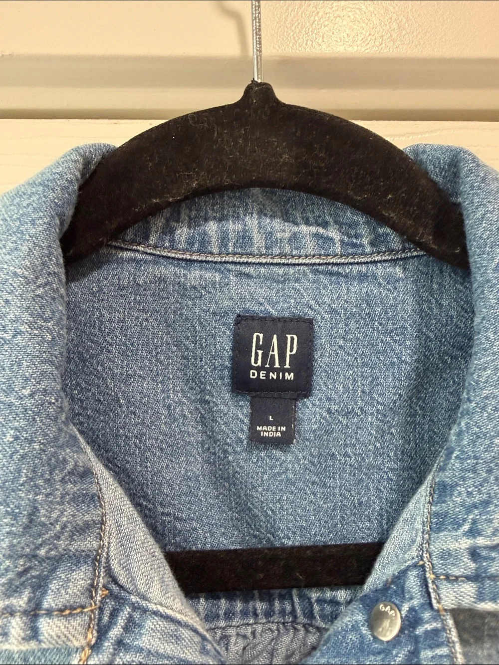 GAP‎ Light Blue Denim Girls Dress Large